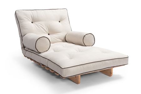 Opvouwbare bank 90x200 - Slim Exclusive Kedro Classic - Pascall Futon Linnen