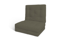 Opvouwbaar matras 70x200 met latex - Futon Pascall Flex Latex Khaki