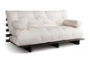 Slaapbank 180x200 - Slim Exclusive Black - Pascall Futon Ecru