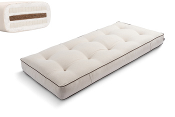 Matras 90x200 natuur met kokos en 2x latex - Futon Pascall Comfort Relax Kedro Linnen
