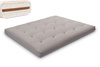 Matras 160x200 natuur met wol, kokos en 2x latex - Futon Pascall Comfort Wool Grijs