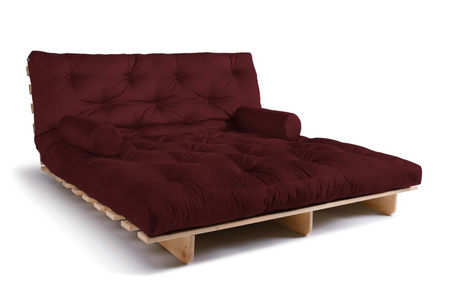 Slaapbank 180x200 - Slim Exclusive Classic - Pascall Futon Maroon