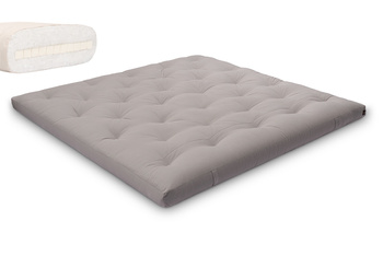 Matras 200x200 natuur met latex - Futon Pascall Slim Latex Grijs