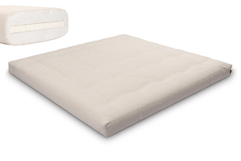 Matras 200x200 natuur met latex - Futon Pascall Medium Latex Ecru