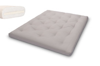 Matras 160x200 natuur met latex - Futon Pascall Slim Latex Grijs