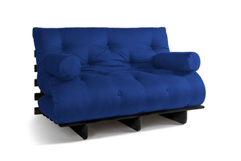 Opvouwbare bank 140x200 - Slim Basic Black - Pascall Futon Prairie
