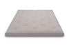 Matras 160x200 naturel - Futon Pascall Slim Natural Grijs