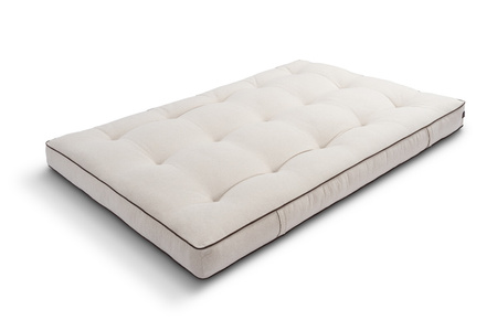 Matras 120x200 natuur met latex - Futon Pascall Medium Duo Latex Kedro Linnen
