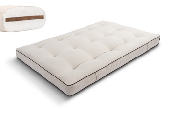 Matras 120x200 naturel met kokos - Futon Pascall Medium Coco Kedro Linnen