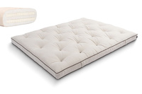 Matras 180x200 natuur met latex - Futon Pascall Slim Duo Latex Kedro Linnen