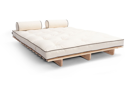 Slaapbank 120x200 - Slim Basic Kedro Classic - Pascall Futon Ecru