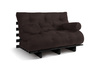 Slaapbank 120x200 - Slim Basic Black - Pascall Futon Bruin