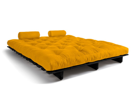 Slaapbank 180x200 - Slim Basic Black - Pascall Futon Honing