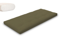 Matras 90x200 natuur - Futon Pascall Slim Natural Khaki