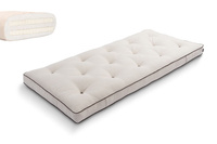 Matras 90x200 natuur met latex - Futon Pascall Slim Duo Latex Kedro Linnen