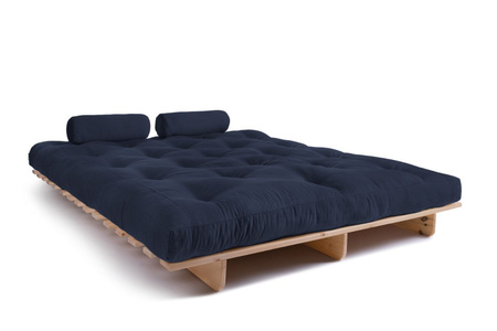 Opvouwbare bank 160x200 - Slim Comfort Classic - Pascall Futon Marineblauw