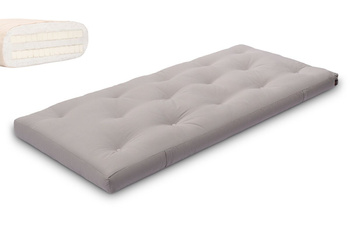 Matras 90x200 natuur met latex - Futon Pascall Slim Duo Latex Grijs