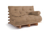 Slaapbank 120x200 - Slim Comfort Classic - Pascall Futon Beige