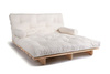 Opvouwbare bank 160x200 - Slim Exclusive Classic - Pascall Futon Ecru