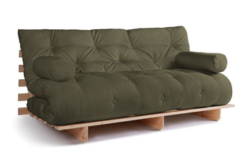 Slaapbank 180x200 - Slim Basic Classic - Pascall Futon Khaki
