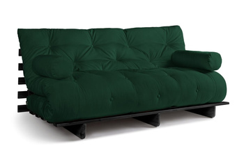 Opvouwbare bank 180x200 - Slim Comfort Black - Pascall Futon Flesgroen