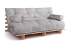 Opvouwbare bank 180x200 - Slim Exclusive Classic - Pascall Futon Dove Ash