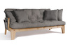 Slaapbank 200 cm - Sakura - Pascall Futon Grijs
