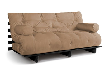 Slaapbank 180x200 - Slim Basic Black - Pascall Futon Beige