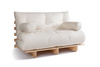 Slaapbank 140x200 - Slim Comfort Classic - Pascall Futon Ecru