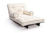 Opvouwbare bank 90x200 - Slim Exclusive Kedro Black - Pascall Futon Ecru