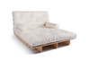 Slaapbank 120x200 - Slim Comfort Classic - Pascall Futon Ecru