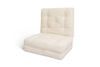 Vouwmatras 90x200 - Futon Pascall Flex Natural Ecru