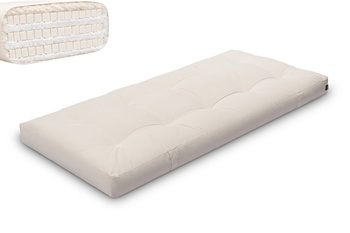 Matras 90x200 natuur met latex - Futon Pascall Comfort Trio Latex Wool Ecru