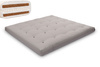 Matras 200x200 natuur met latex en 2x kokos - Futon Pascall Comfort Relax Hard Grijs