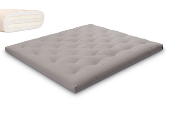 Matras 180x200 natuur met latex - Futon Pascall Slim Duo Latex Grijs