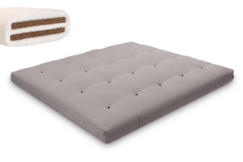 Matras 140x200 natuur met kokos - Futon Pascall Medium Duo Coco Grijs