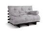 Opvouwbare bank 120x200 - Slim Comfort Black - Pascall Futon Dove Ash