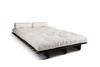 Slaapbank 120x200 - Slim Exclusive Black - Pascall Futon Ecru