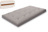 Matras 120x200 natuur met wol, kokos en 2x latex - Futon Pascall Comfort Wool Grijs