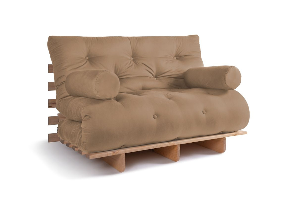 Slaapbank 120x200 - Slim Basic Classic - Pascall Futon Beige