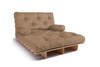 Slaapbank 120x200 - Slim Comfort Classic - Pascall Futon Beige