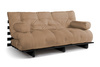 Slaapbank 180x200 - Slim Exclusive Black - Pascall Futon Beige
