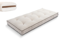 Matras 90x200 naturel met kokos - Futon Pascall Medium Coco Kedro Linnen