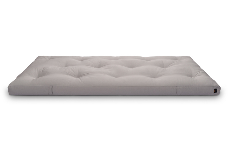 Matras 90x200 natuur met latex - Futon Pascall Slim Duo Latex Grijs