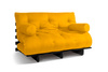 Slaapbank 140x200 - Slim Comfort Black - Pascall Futon Honing