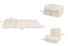 Vouwmatras 80x200 - Futon Pascall Flex Natural Maroon