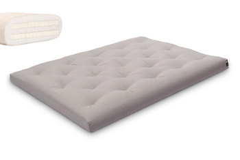 Matras 140x200 natuur met latex - Futon Pascall Slim Duo Latex Grijs
