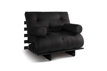 Vouwbank 90x200 - Slim Exclusive Black - Pascall Futon Zwart