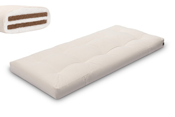 Matras 90x200 natuur met kokos - Futon Pascall Medium Duo Coco Ecru