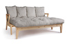 Opvouwbare bank 200 cm - Sakura - Pascall Futon Dove Ash